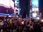 Times Square, 15 October 2011, by Pameladrew212 under cc-by-nc; #ows #occupywallst #occupywallstreet #occupy #globalchange